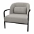 Modern Elegance: Circa Lounge Chair 3D model small image 2