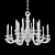 Elegant Chandelier Parsa with 16 Lamps 3D model small image 3