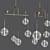 Ethereal Dewdrops Pendant Light 3D model small image 1