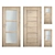 Nordic Oak Sonoma Interior Doors 3D model small image 1