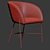 Modern Blaire Dining Chair 3D model small image 3