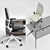 Actiu Office Set: TNK500 Chair & Arkitek Desk 3D model small image 2