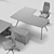 Actiu Office Set: TNK500 Chair & Arkitek Desk 3D model small image 3