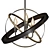 Cosmic Metal Chandelier CL15113 3D model small image 1