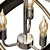 Cosmic Metal Chandelier CL15113 3D model small image 2