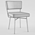 Modern Elettra Armchair: Sleek and Stylish 3D model small image 3