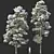Winter Wonderland Pine Duo 3D model small image 1
