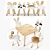 Animal Wooden Set - Handmade High-Quality Chairs & Table 3D model small image 1