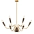 Sleek Euro Savvy Chandelier 3D model small image 1