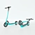 Foldable Electric Scooter: Convenient and Stylish! 3D model small image 3