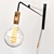 Sleek Toranj Wall Lamp: Industrial Design Perfect for Cafes 3D model small image 2