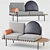 Modern Grid Daybed: Sleek, Stylish, Petite 3D model small image 1