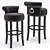 Elegant Eichholtz Sophia Loren Bar Stool 3D model small image 2