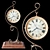 Golden Table Clock | Elegant Timepiece for your Desk 3D model small image 1