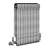 Sleek Sectional Aluminium Radiators 3D model small image 2