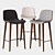 DWR BACCO Bar Stool | Sleek and Stylish Seating 3D model small image 1