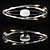 Ovale Lightstar Chandelier - Stunning Chrome or White Design 3D model small image 1