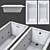 Elegant Deep Soaker Lacey Bathtub 3D model small image 2