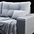 Modern Sofa Garnitu with Magnat 3D model small image 3