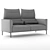 Avalanche 3-Seater Fabric Sofa 3D model small image 3