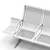 Modular Aluminum Bench: ACTIU Passport 3D model small image 3