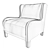 Meridiani Forrest Soft Chair: Luxury and Comfort 3D model small image 3