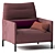 Avalanche Upholstered Armchair 3D model small image 1