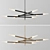 Articulating Chandelier Rousseau Grande 8-Light 3D model small image 1