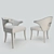 Elegant Nanook Dining Chair 3D model small image 2