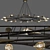 Vintage Italian Chandelier: Grand-Scaled 24-Light 3D model small image 1