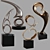 Abstract Bronze Sculptures by Bob Bennett 3D model small image 1