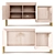 Elegant Davana Cabinet: A Statement Piece by Kelly Wearstler 3D model small image 1