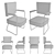 Title: Vintage Roneo Office Chair (1950s) 3D model small image 2