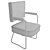 Title: Vintage Roneo Office Chair (1950s) 3D model small image 3