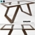 Elegant Glass Top Tea Table 3D model small image 1