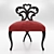 Symmetrical Plume Dining Chair 3D model small image 2