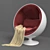 Ergonomic Yoga Ball Chair 3D model small image 1