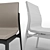 Sleek Cattelan Italia Atlantis Table & Ginevra Chair Set 3D model small image 3
