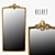 Classic Reflection: Elegant Mirror in Loft Style 3D model small image 1