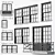 Title: Sleek Black Loft Windows 3D model small image 1