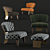 Elegant Wood Armchair: Creed 3D model small image 1