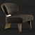 Elegant Wood Armchair: Creed 3D model small image 2