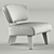 Elegant Wood Armchair: Creed 3D model small image 3