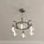 Divinare Houston 6-Light Nickel Chandelier 3D model small image 2