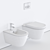 Darling New Wall-hung WC: Sleek and Stylish 3D model small image 3