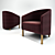 Cozy Velvet Armchair 3D model small image 1