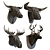 Plywood Animal Trophy Heads 3D model small image 2