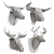 Plywood Animal Trophy Heads 3D model small image 3