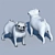 Furry Pug Model 3D model small image 2