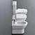  Darling New Close Coupled Toilet 3D model small image 2